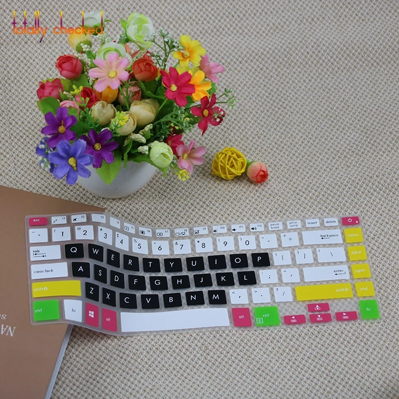 Защитная обложка для клавиатуры для ноутбука Asus Vivobook F510Ua X510 Vivobook S S15 15," Zenbook Pro Ux550 Ux580 15,6 Тетрадь - Цвет: candyblack