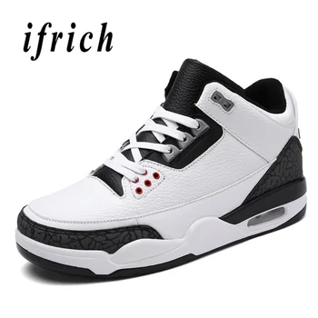 Basketball Boy Sneakers White Black Male Training Shoes Size 39-47 Sport Shoes Basketball Men Air Cushion Sneakers Basketball