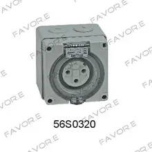 20A один/три фазы 3 Круглый контактный водонепроницаемый разъем IP66 56so320r