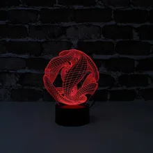 Сенсорная лампа абстрактной формы настольная лампа USB генерация мощности с сертификатом CE Rohs украшение комнаты подарок на Рождество, Хэллоуин