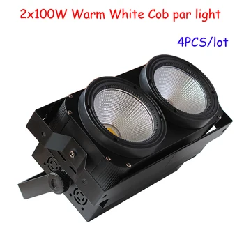

2X100W COB Warm White Color Par Light 200W COB Audience Blinder Light 4pcs Ship from US Warehouse