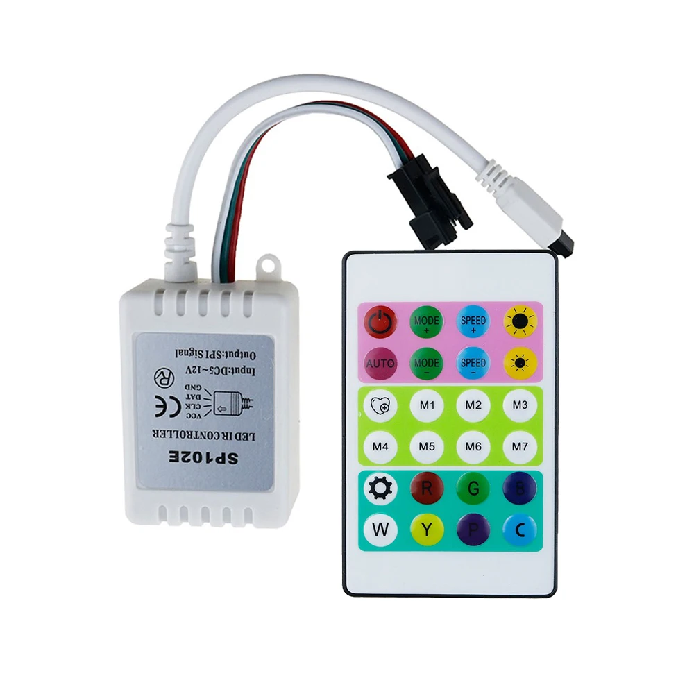 Мини пульт дистанционного управления для WS2812 WS2812B WS2811 Pixel LED Strip светильник JQ|24 key