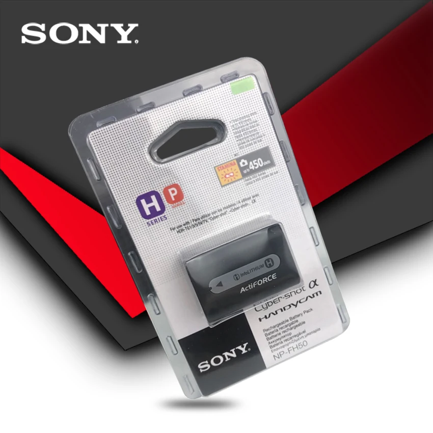 

New Sony Original NP-FH50 NP FH50 Camera rechargeable Battery HX100 A230 A290 A390 HX1 HX100V HX200 HX200V A380