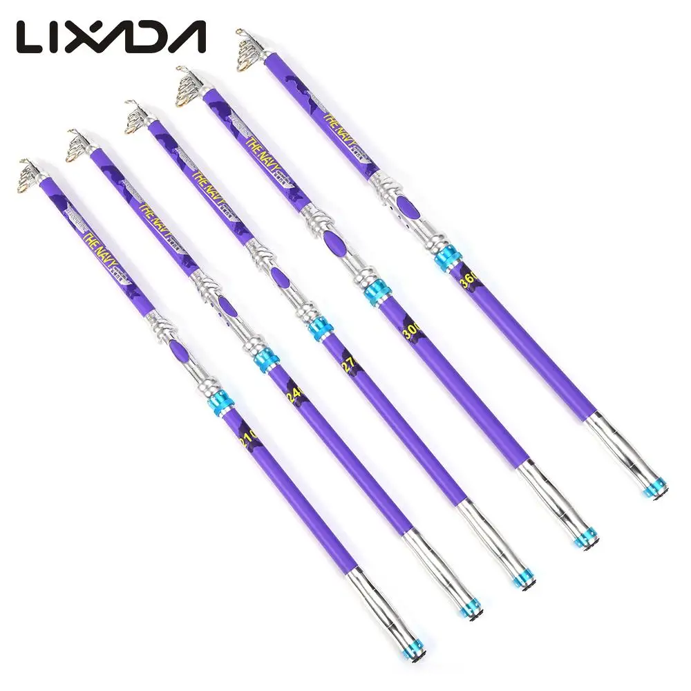 

Lixada Casting Telescopic Fishing Sea Rod Carbon Fiber Travel Portable Super Hard Fishing Pole for Boat Saltwater Fishing