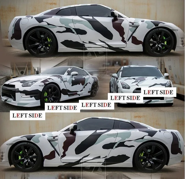 LEFT SIDE Car Stickers Waterproof Protective Change Color Film Body