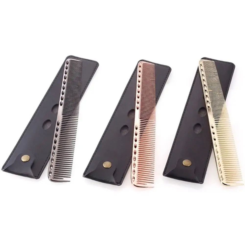 

NEW Fashion Pro Stainless Steel Hair Comb Ultra-Thin Anti-Static Hairdressing Tool with Bag Hair Care Tool