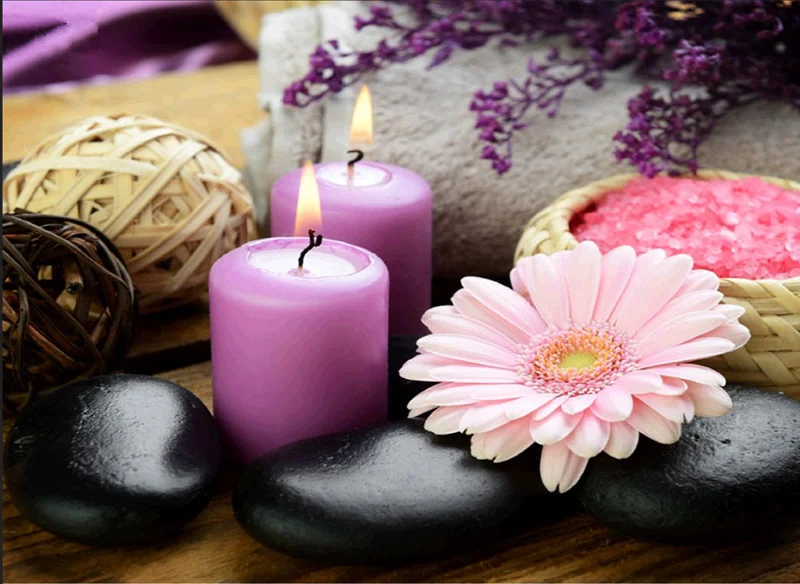3D Cross Stitch diamond embroidery 2019 diamonds DIY 5D painting flowers candle wall stickers restaurant home decor | Дом и сад