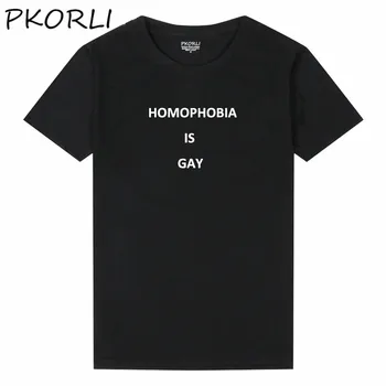 

Women'S T-Shirt Homophobia Is Gray T Shirt Why Be Racist Feminism Tumblr Hipster T-Shirt Grunge Woman Tshirt Top Tees