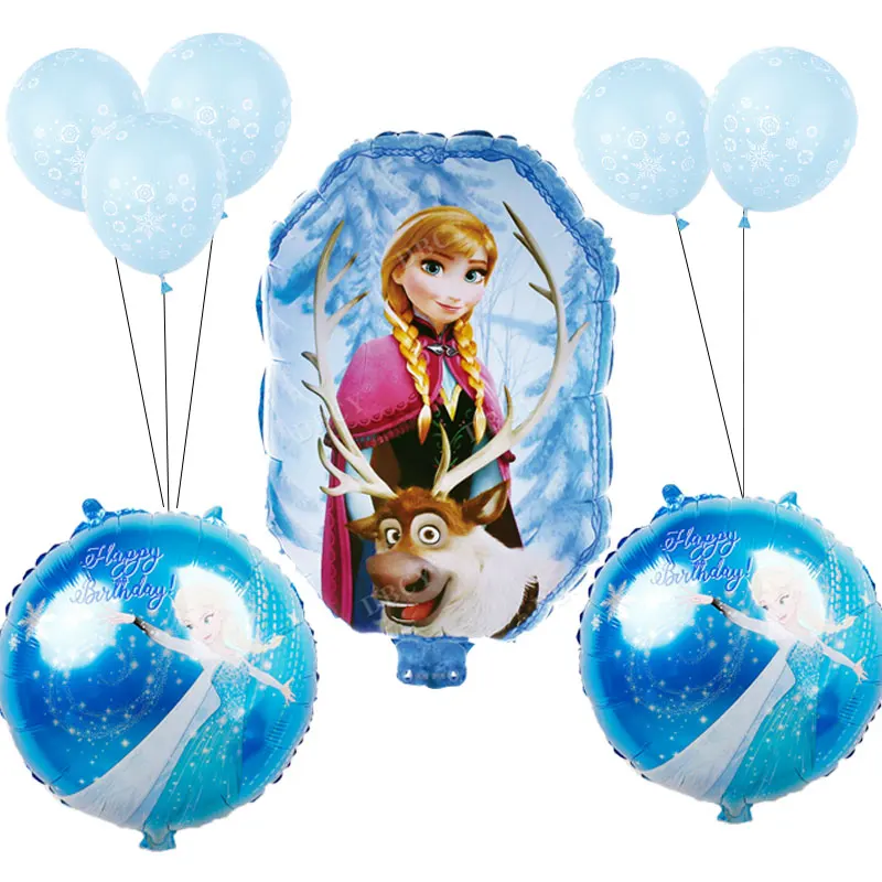 9 unids/set Baby shower girl foil globos Disney Frozen princess elsa balloon cumpleaños fiesta decoraciones niños juguetes globos 9 unids/set Baby shower girl foil globos Disney Frozen princess elsa balloon cumpleaños fiesta decoraciones niños juguetes globos
