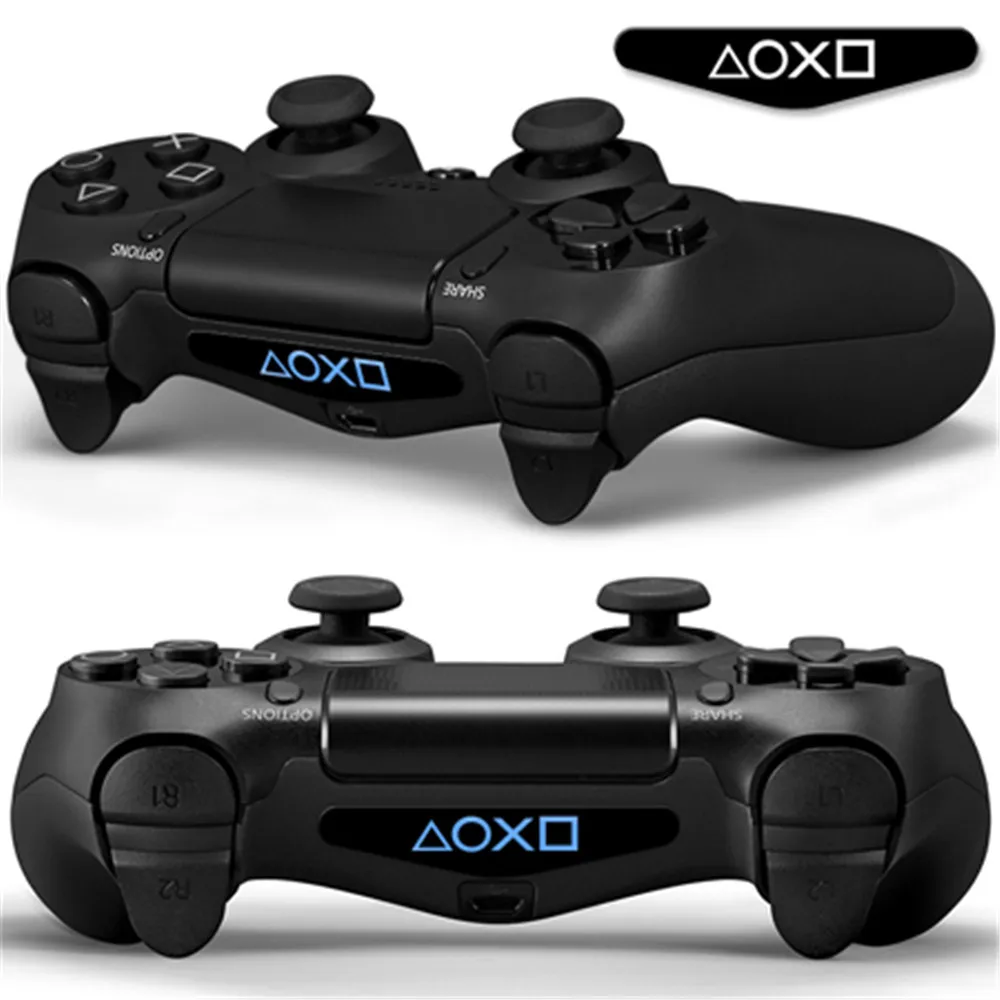 IVYUEEN 2 шт. для Dualshock 4 PS4 DS4 Pro тонкий контрольный Лер светодиодный светильник наклейка для бара наклейка крышка для playstation 4 контрольная игра скины