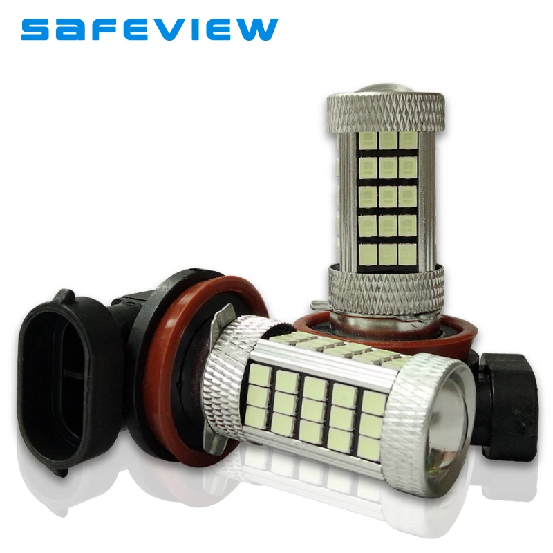 2 шт. светодиодный туман вождения ДРЛ лампы H8 H9 H11 66 SMD 2835 фишек дневного света