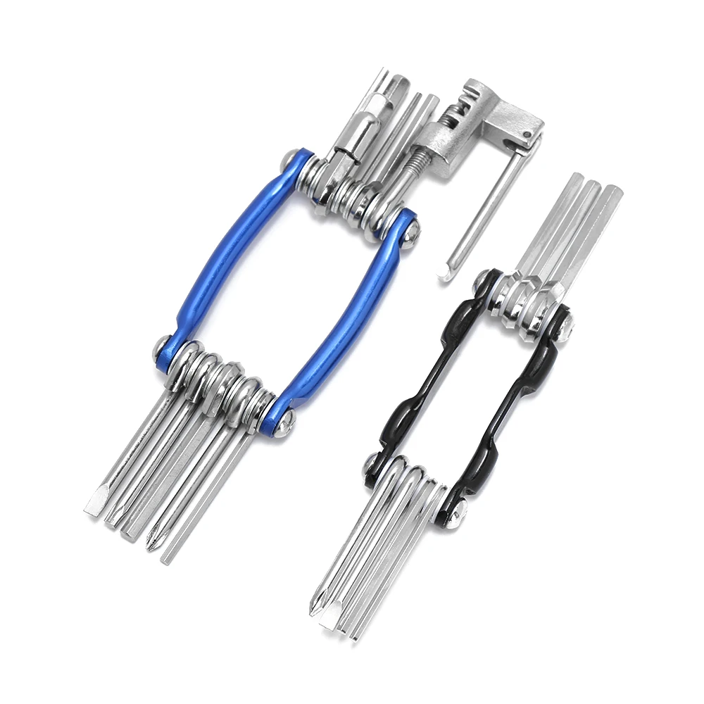 

1PC Multi-tool Bicycle Repair Tools Hex Spoke Wrench Screwdriver 7/11 in 1 Kit Set Road MTB Bike Folding Wrench Cycling Tools