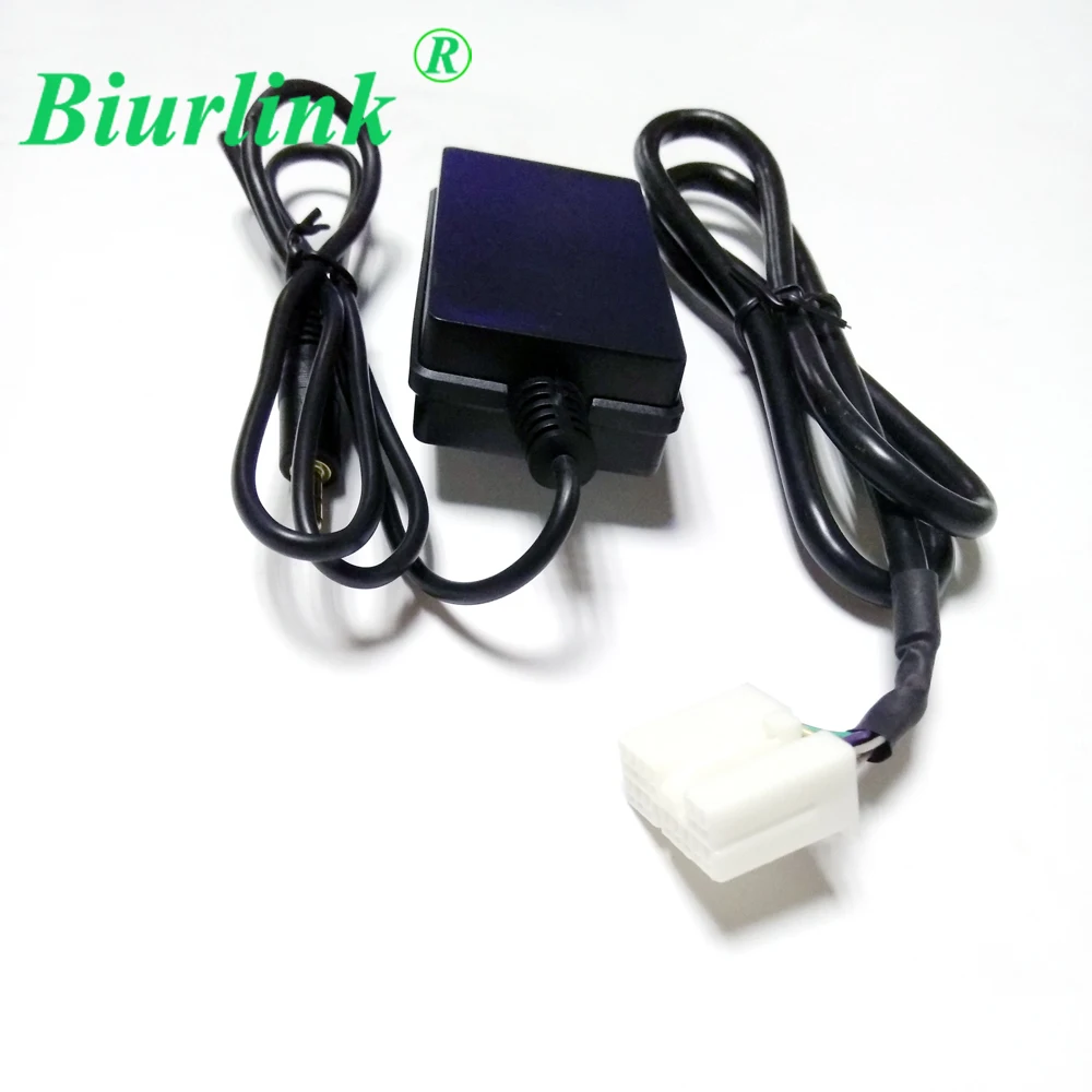 

Biurlink Car 6+8 Pin CD Changer Jack Plug to 3.5MM Audio AUX Input Cable Adapter for Honda Civic Accord Odyssey