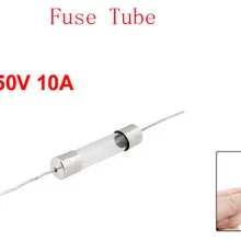 Предохранитель аксиальными выводами с сквозным отверстием трубы 10A 250 V 6x30mm для микроволновой печи 20pcs