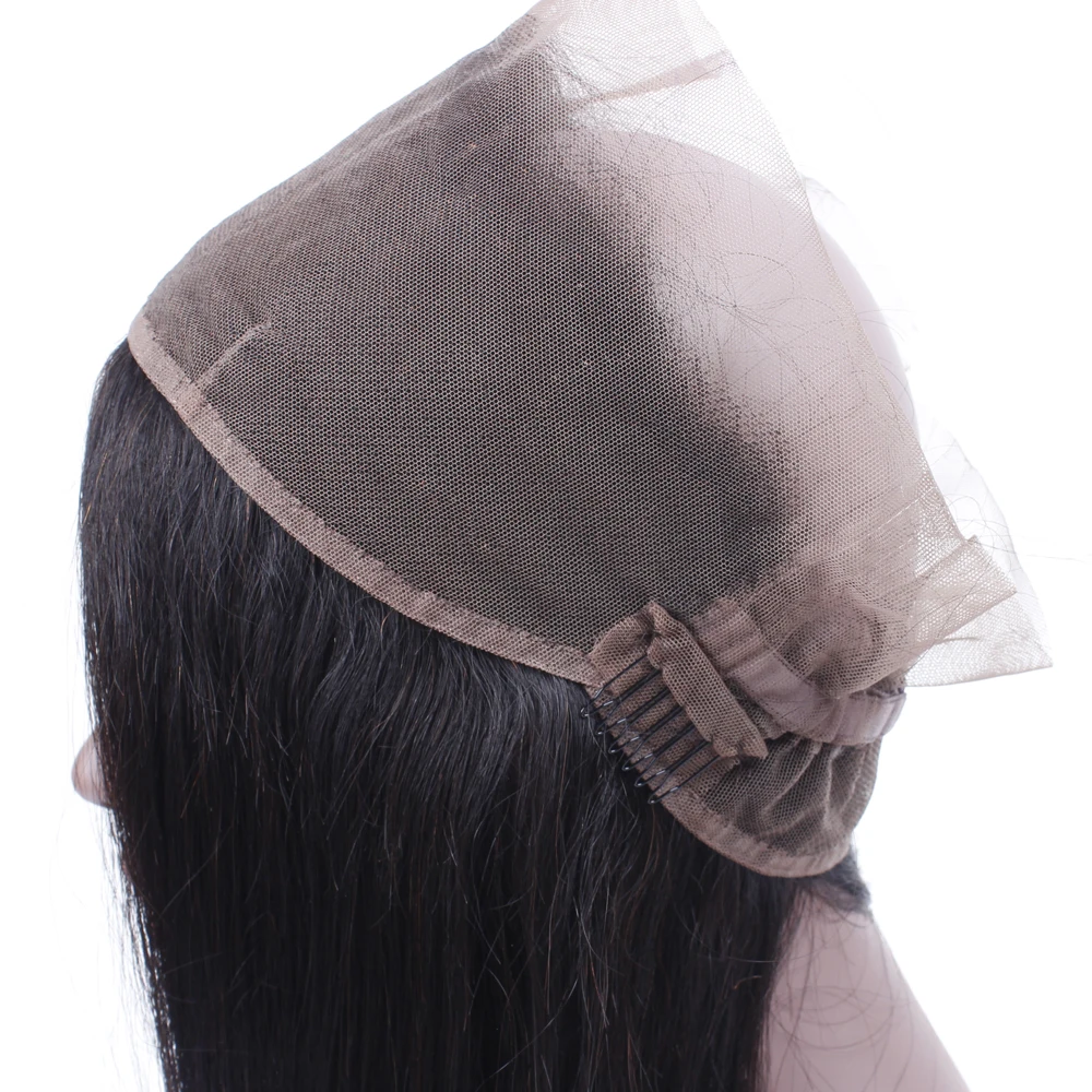 HC 360 Lace Frontal Closure With Bundles Natural Color Brazilian Straight Hair 3Bundles With Frontal Nonremy Bundles And Frontal HC 360 Lace Frontal Closure With Bundles Natural Color Brazilian Straight Hair 3Bundles With Frontal Nonremy Bundles And Frontal