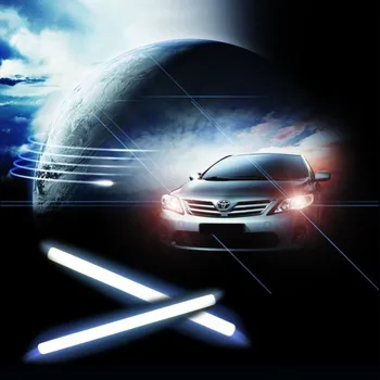 

LED Daytime Running Car Light Ultra Bright Waterproof Truck Vehicle Styling 12V 6W COB Source Fog Lamp Bar 17cm 2pcs/lot