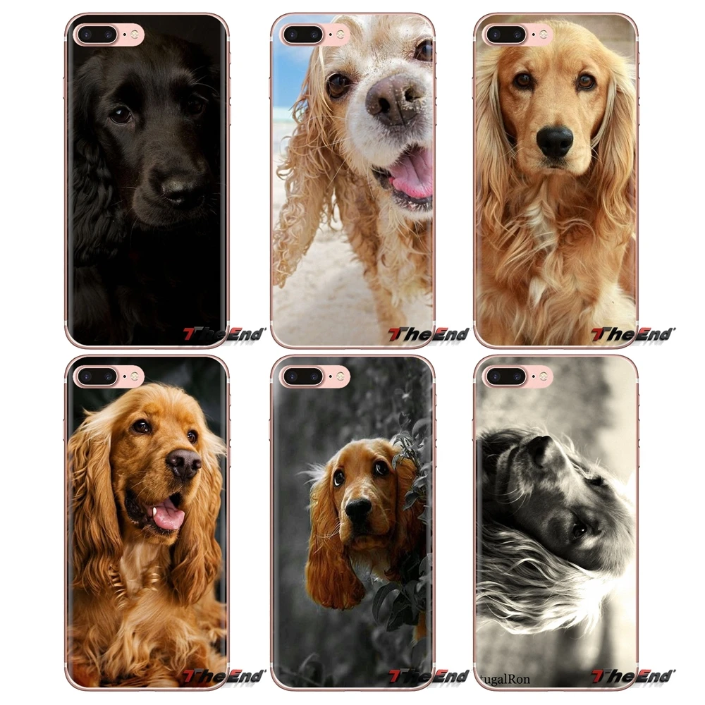 Силиконовый чехол для Xiaomi Mi3 Samsung A10 A30 A40 A50 A60 A70 Galaxy S2 Note 2 Grand Core Prime Cocker Spaniels dog puppies |