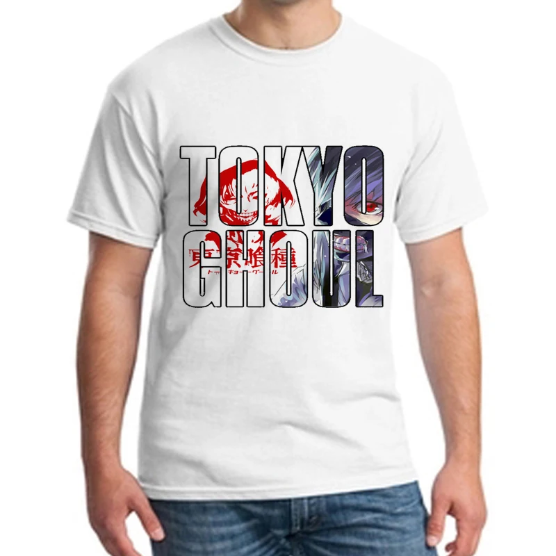 Токийский Гуль цифровой печатный штангент аниме camiseta ropa Ken Kaneki манга corta hombres