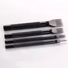 4Pcs Leather Craft Tools Black Steel Leather Hole Punches 1 2 4 6 Prong Diamond Point Chisel DIY Leathercraft Tools ► Photo 2/6