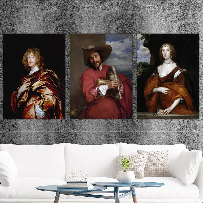 

Home Decoration Print Canvas Art Wall Pictures Poster Canvas Printings Paintings England Anthony van dyck Portrait 6