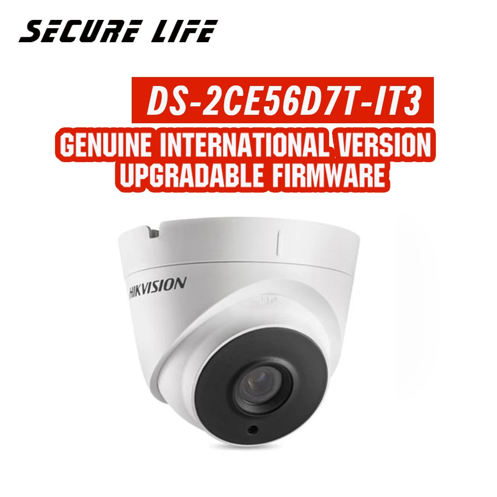 

DS-2CE56D7T-IT3 2mp HD1080P WDR EXIR Turret turbo-HD TVI security Camera Up the Coax