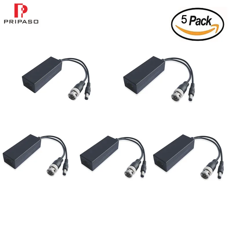 Новый Популярный 5 Пакет HD пассивный видео балун трансивер BNC к UTP RJ45 CCTV через