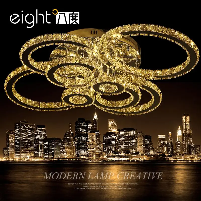 

Living room lights crystal Light Led bedroom ceiling Simple modern lighting Creative personality