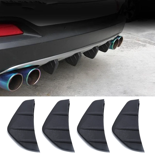 4 Pcs Universal Car Rear Bumper Lip Diffuser Shark Fin Style Car Back  Bumper Spoiler Lip Splitter Car-Styling Auto Accessories - AliExpress