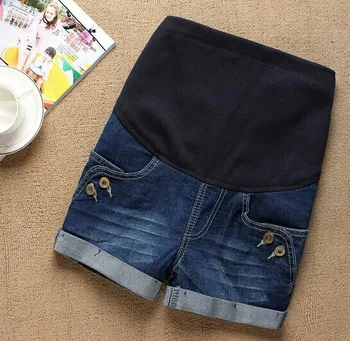 

Maternity shorts denim Summer Pregnant Pants Casual loose-fitting Plus size Maternity Pants Shorts for Pregnancy one-piece