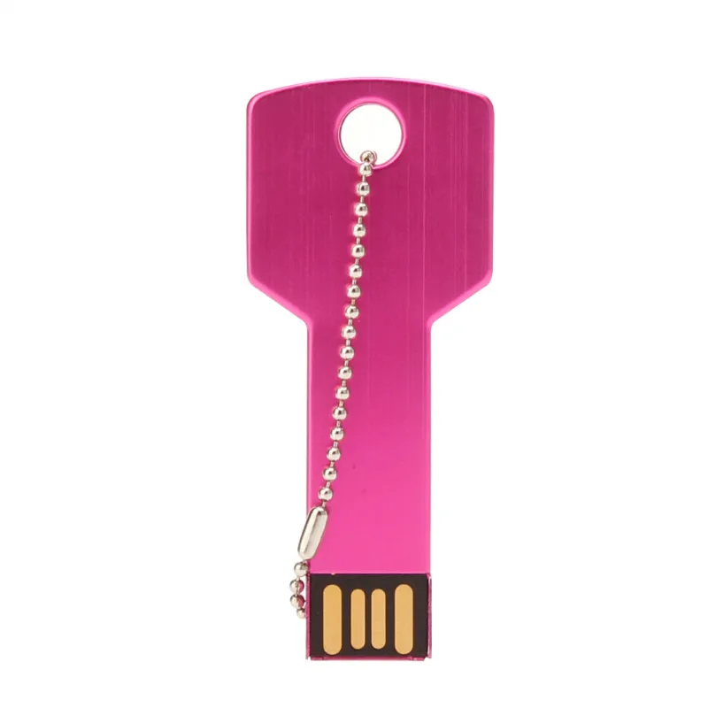 USB 2.0 Металлический ключ, USB флеш-накопитель, 64 ГБ, реальная емкость, флеш-накопитель, 32 ГБ, U диск, 2,0, 128 ГБ, 16 ГБ, флеш-накопитель, 8 ГБ, 4 Гб, память, Usb, бесплатный логотип на заказ - Цвет: USB 2.0