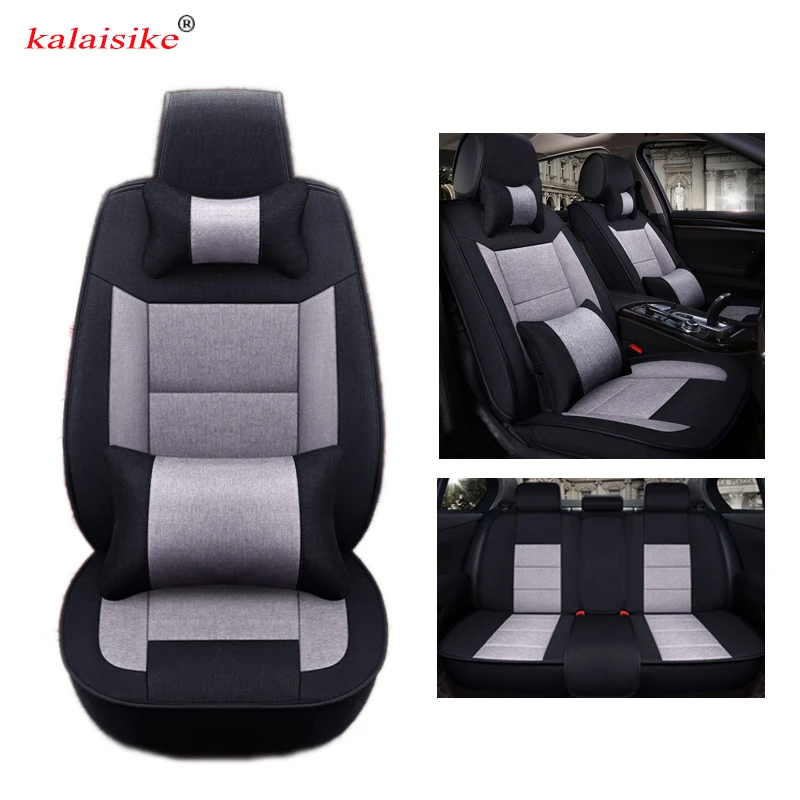 

Kalaisike Flax Universal Car Seat covers for Geely all models Emgrand X7 Geely Emgrand EC7 EC8 EC9 car styling auto accessories