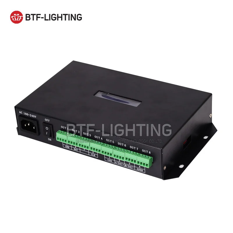 T300K T500K T4000S T8000A светодиодный RGB контроллер для WS2812B WS2811 TM1804 LPD6803 каких-либо IC цветная(RGB) светодиодная полоска DMX контроллер