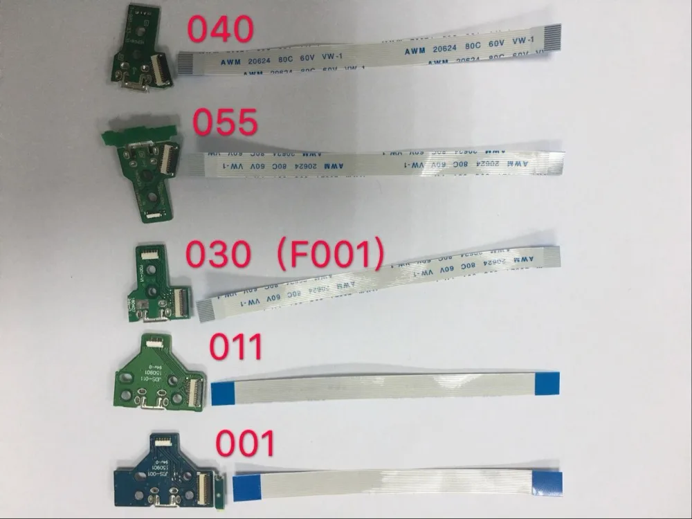 200 компл./лот USB зарядное устройство порт плата PCB + кабель 12/14 Pin для PS4 контроллера