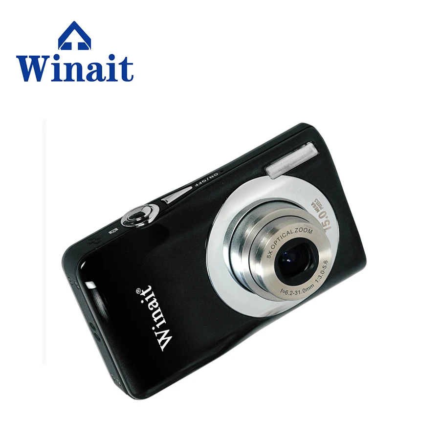 Winait 15 мега пикселей Компактная цифровая камера, 5x оптический зум Цифровая видеокамера