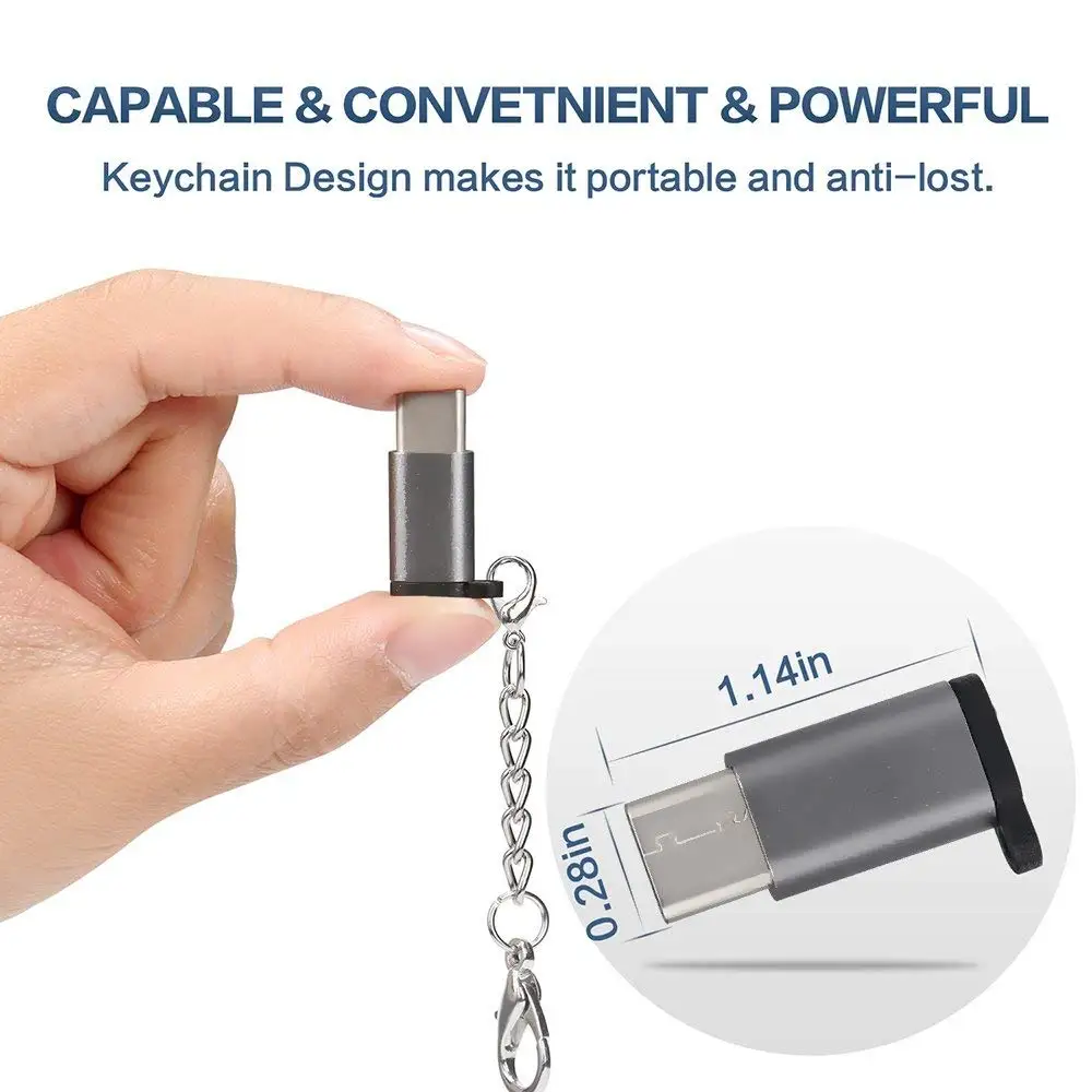 Адаптер Tongdaytech Type C с разъемом Usb Male Micro Female USB 3 0 OTG для синхронизации данных и