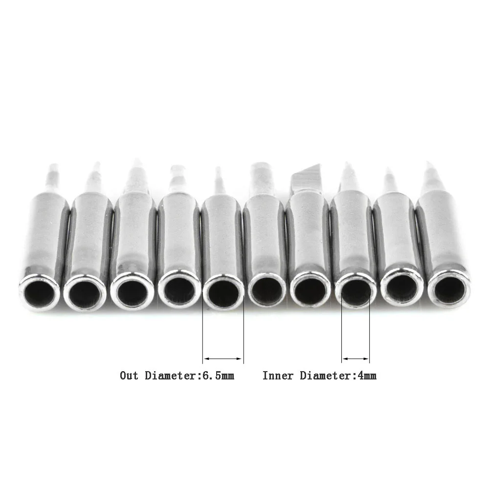 10pcs Soldering Iron Tips Set 900M T-B Lead Free For Hakko Rework Station Welder Accessories Soldering Tools ► Photo 1/6