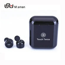 Touch Button TWS Wireless Bluetooth 4.2 Headsets Earphones with mic and 600mah Charger Box Bass Mini headphones