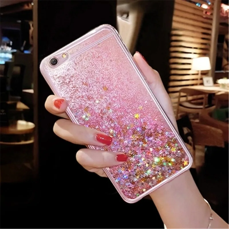 

Phone Case For Samsung Galaxy J5 J7 Prime On5 2016 Silicon Bling Glitter Sequins Soft TPU Dynamic Liquid Quicksand Cases Cover