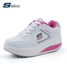Pu Leder Frauen Schuhe Freizeitschuhe Femlae Komfortable Mode Schüttelte den Abnehmen Schuhe Größe 35-40 # B2114