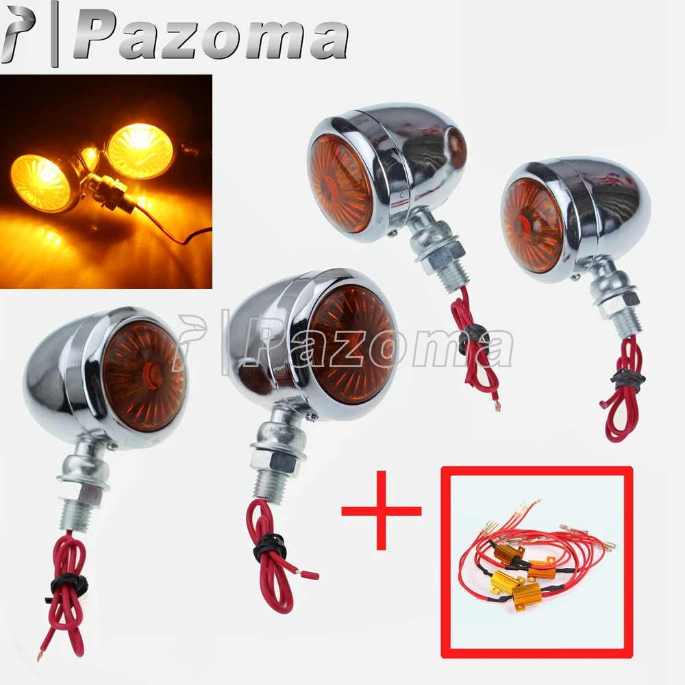 

Motorbike Amber Flasher Turn Signals Light Moto 12V 10W Universal Blinker Indicators for Yamaha Honda Suzuki Kawasaki Ducati