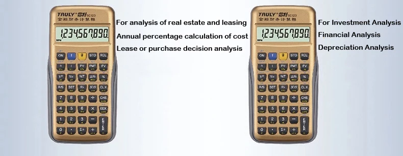 Профессиональный финансовый калькулятор портативный многофункциональный 10 цифровых Дисплей ЖК-дисплей анализа данных калькулятор