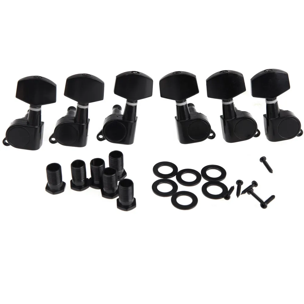 

Black Sealed Guitar Tuning Pegs 3L + 3R Tuner Machine Head Compatible With Electric/Acoustic Guitar Guitar Parts & Accessories