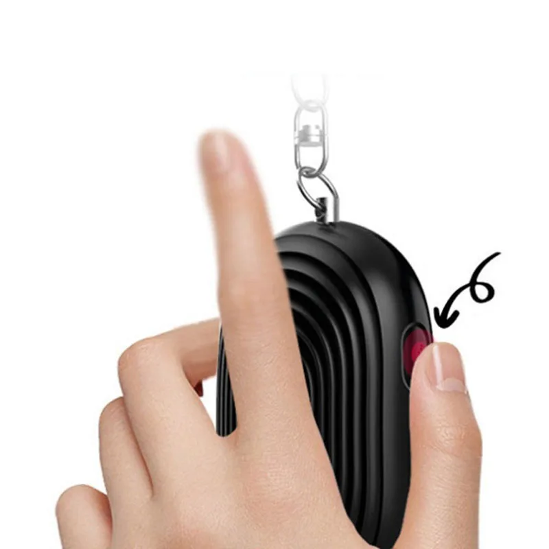 

LED Flashlight Personal Alarm Key Chain Women's Self-Defense Alarm Anti-Wolf Device Self-Defense Positioning Kids for The Safety
