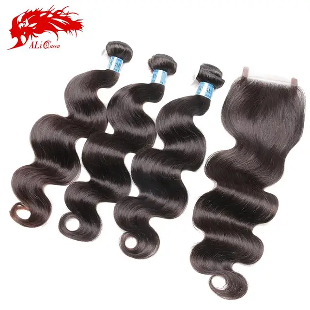 Buy 6a Peruvian Virgin Hair With Closure Unprocessed 3pcs Lot Peruvian Virgin