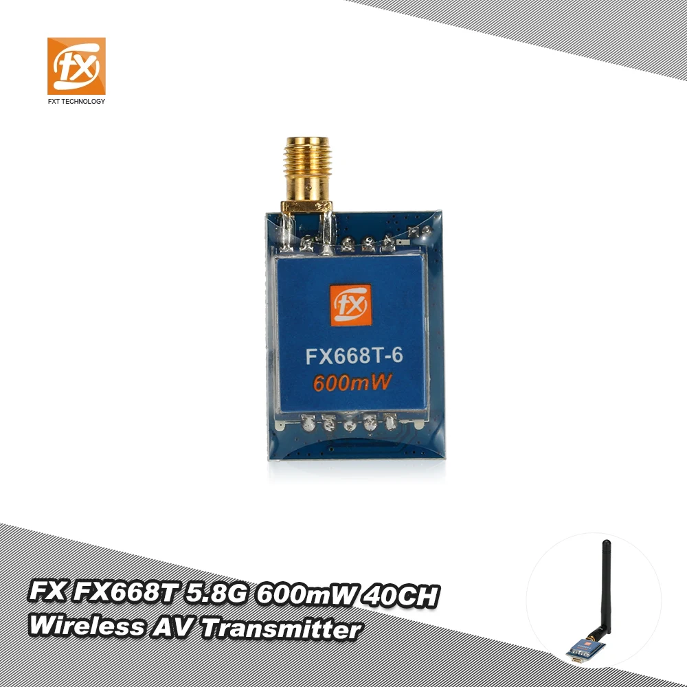 

Original FX FX668T 600mW 5.8G 40CH Wireless AV Transmitter for RC Drone FPV Real Time Transmission