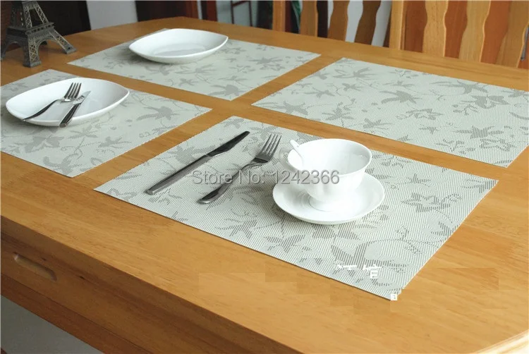 Household Pvc Material Table Mat Placemat Coasters Cup Mat Plate