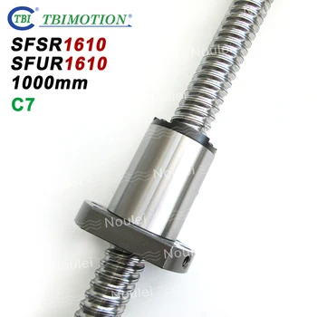 

TBI SFS SFU 1610 Ballscrew SFS1610 ROLLED C7 1000mm with Ball Nut SFU1610 10mm Lead for CNC kit set 600mm 1200mm