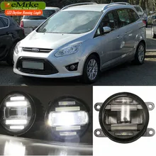 Eemrke Автомобиль Стайлинг для Ford C-Max 2010- 2 в 1 светодиодный фонарь лампы DRL с объектив Габаритные огни