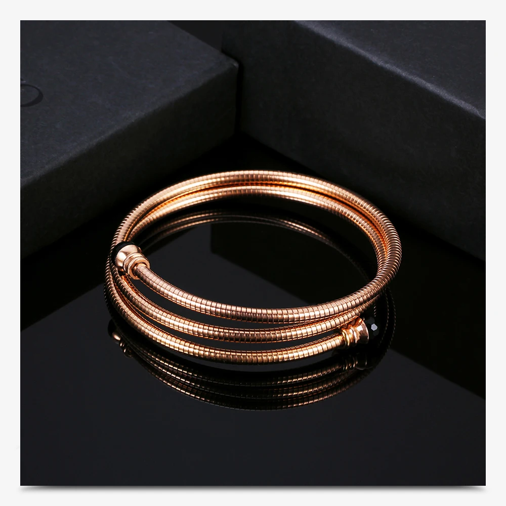 Золото/розовое золото/серебро Нержавеющая сталь тройник тройной провод ...