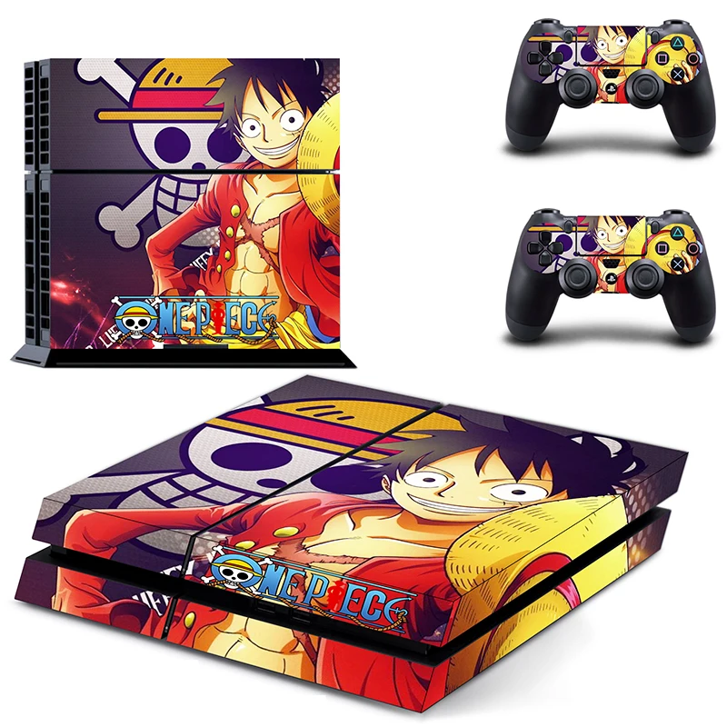 Аниме one piece PS4 Кожа Наклейка виниловая для sony Playstation 4 консоль и контроллер PS4 Кожа Наклейка